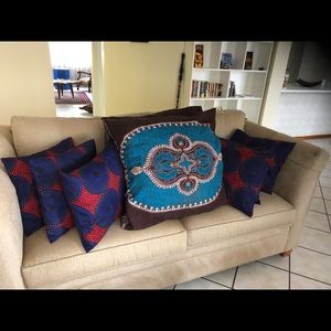 Custom African print pillows